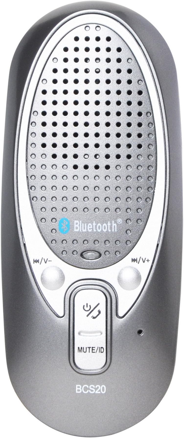 Bluetooth Handsfree Visor Car Speaker for iPhone Samsung HTC and Other Cell Phone Wirless Car Kit (Gray)