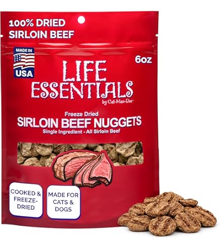 Amazon.com: Life Essentials by Cat-Man-Doo | Freeze Dried Sirloin