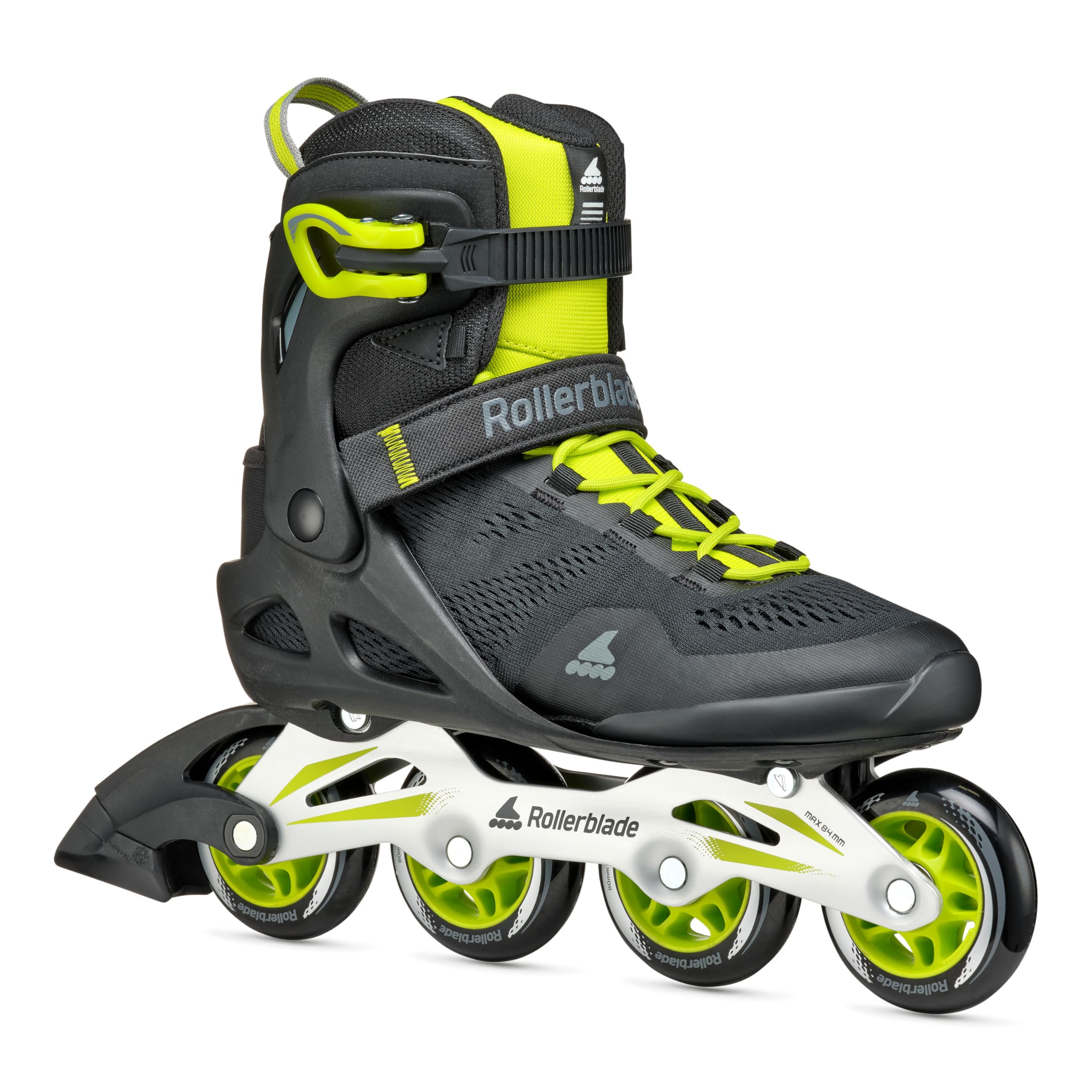 Rollerblade Macroblade 80 Men's Adult Fitness Inline Skate, Lime and Black, Performance Inline Skates Image Rollerblade Macroblade 80 Men's Adult Fitness Inline Skate, Lime and Black, Performance Inline Skates Image