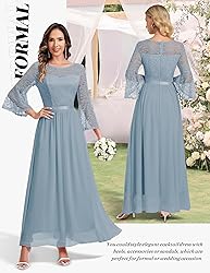 Wedtrend Women's Bridesmaid Dresses, 3/4 Flared