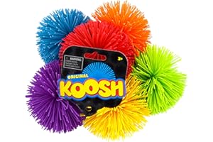 Koosh Balls 3 inch, 3 Pack Assorted Colors - Kids' Beach & Outdoor Fun, Ages 3+
