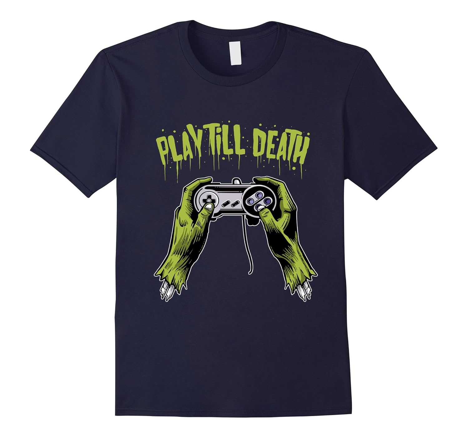 Gamer Zombie, Play til Death Men't T-shirt-ANZ