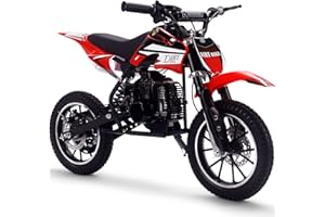 MotoTec DB-01 50cc 2-Stroke Kids Gas Dirt Bike Red
