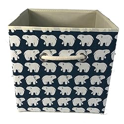 Sokoleder Foldable Polyester Canvas Storage Bin