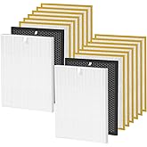 Luripid HR900 Filter Replacement Compatible with Winix HR900 Air Purifier,Replace Part 1712-0093-00 Filter T and 1712-0094-00 Filter U,2 H13 HEPA + 2 Activated Carbon Filter + 12 Pre-Filters