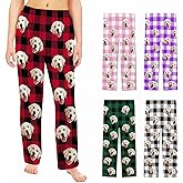 Custom Pajama Pants Women Personalized Face Pajamas Bottom Couple Pajama Pants Valentines Day Christmas Gifts