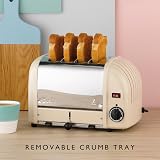Dualit Classic 4 Slice Toaster Vario Cream ProHeat Elements UK Hand Built view 3