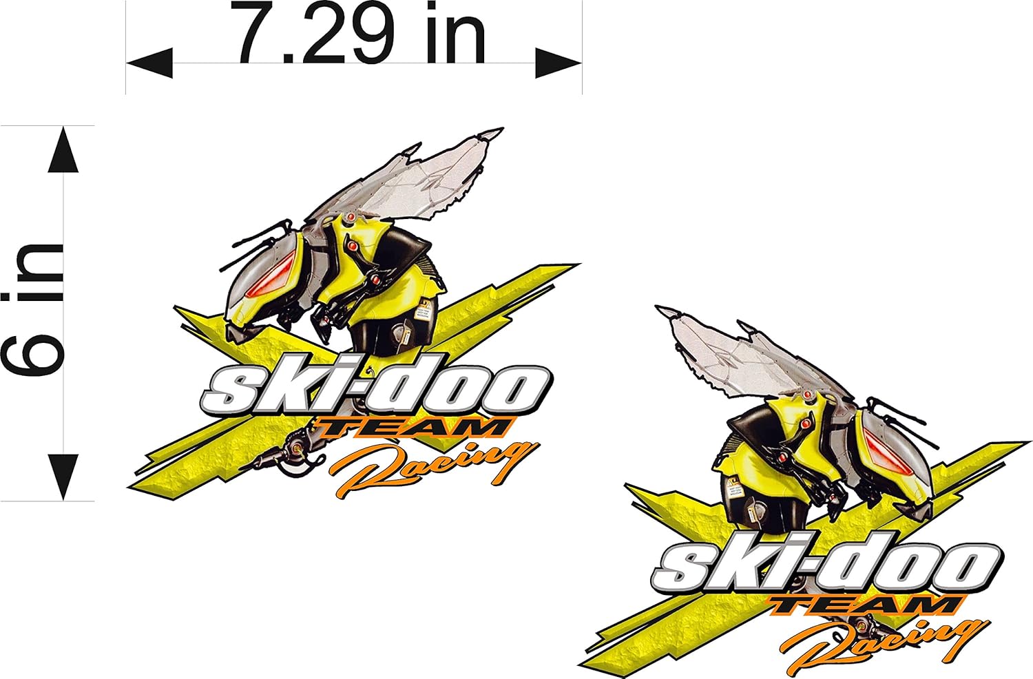 Amazon.com: SKI-DOO Racing Techno Bee / PAIR / Vinyl Vehicle Snowmobile  Winter Graphic Decal Stickers: Sports & Outdoors