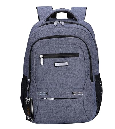 Videng Polo School Bag Casual Backpack 15 17 Inch Laptop Handbags School Bookbag (Blue-Bv1)
