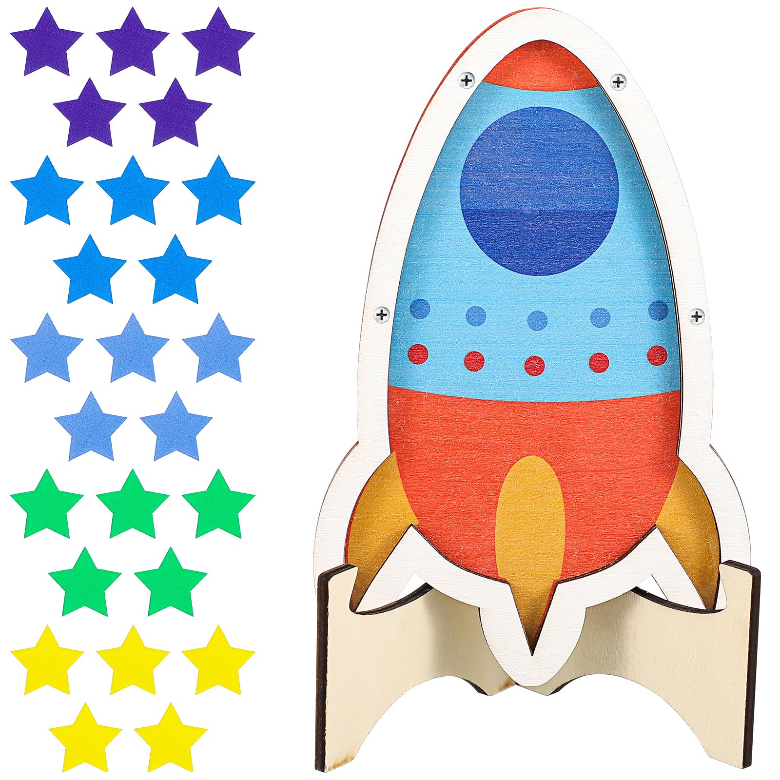 VICASKY Star Reward Jar for Children with Reward Stars Behaviour Incentive Jar for Kids Classroom and Home Encourages and Self-Discipline