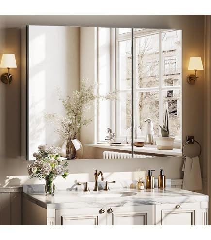 Amazon.com: Zenith M24, Beveled Tri-View Medicine Cabinet