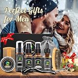 XIKEZAN Beard Growth Kit with Roller Oil Balm Comb Scissors Bag EBook Gift view 7