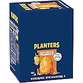 PLANTERS Honey Roasted Peanuts, Plant Based Protein Snacks, 2.5 Oz (15 Ct) | Roasted Sweet &amp; Salty Nuts Snack Packs. 0g Trans Fat. Bag. Snacks for Adults. Individual Snacks