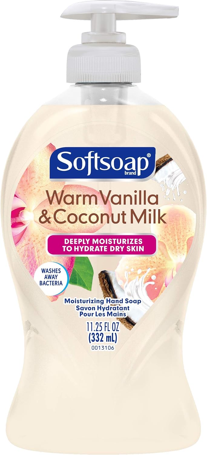 Softsoap Deeply Moisturizing Liquid Hand Soap Pump Warm Vanilla