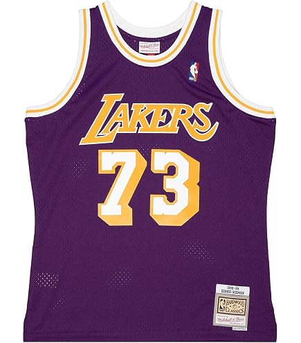 Amazon.com : Mitchell and Ness Rodman Royal Pistons #10 Swingman
