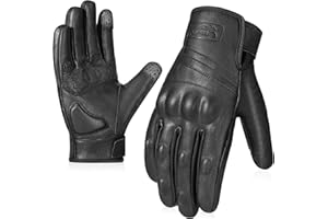 COFIT Windproof Motorcycle Gloves, Unisex Durable Anti-Slip & Touchscreen Leather-Like Motorcycle Gloves, Ideal for Motocross