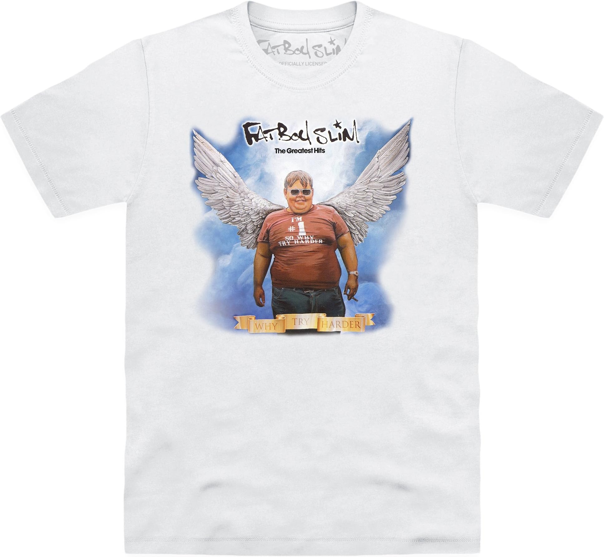 Official Fatboy Slim - Why Try Harder T Shirt, Male