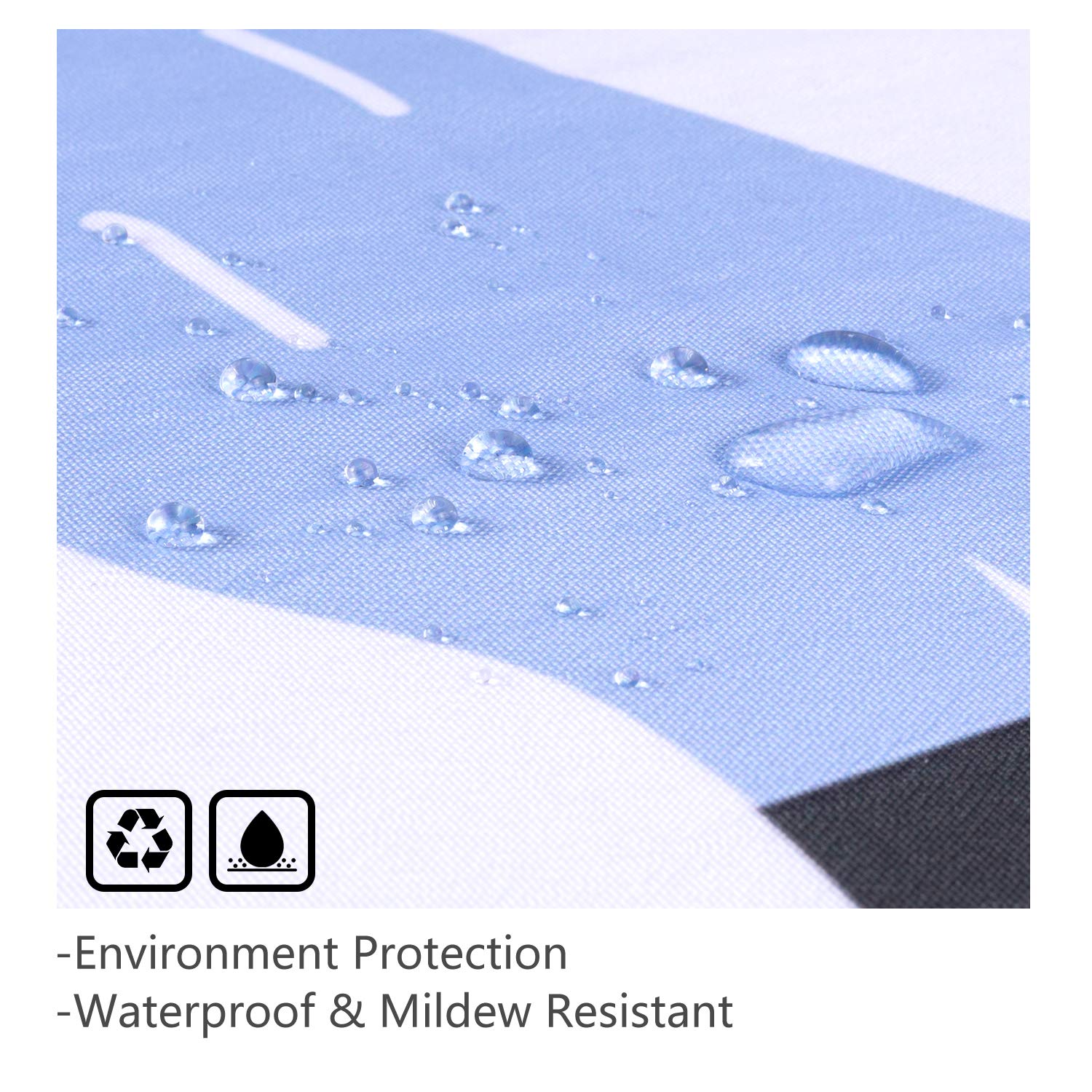 Vibesicily Shower Curtain, Durable Polyester Fabric Waterproof Bath Curtain for Bathroom Home Decor with 12 Hooks 71 x 71 Inch (Cartoon Alpaca, 71\'\'x71\'\')