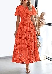 PRETTYGARDEN Womens 2025 Summer Maxi Dress Short
