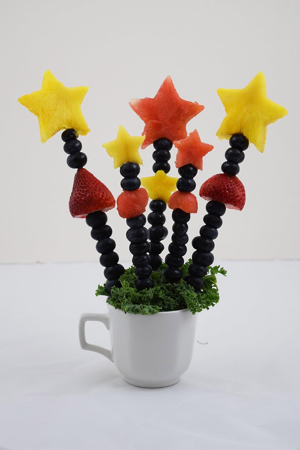 Includes 50 Bamboo Skewers And 6 Cutters R M International 3700 Fruit Kabob Set