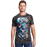 Bioworld Demon Slayer Joy Sorrow Anger Pleasure Men’s Black Crew Neck Short Sleeve T-Shirt
