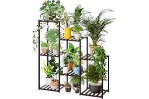 viewcare Plant Stand Indoor Plants Multiple Plant Stands Wood Outdoor Tiered Plant Shelf for Multiple Plants, 7 Potted Ladder Plant Holder Table Plant Pot Stand for Window Garden Balcony Living Room