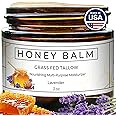 Really Good Blends Tallow and Honey Balm, Made in USA, Organic Body Butter, Grass-Fed Beef Tallow for Skin, Soothing All-Natural Moisturizer for Body and Face | Handmade - 2 oz (Lavender)