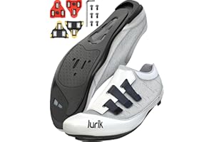 lurik Peloton Compatible Cycling Shoes for Men & Women| Delta/Look & SPD-SL Cleats Included - Comfortable Bike Shoes for Indoor Cycling and Road Biking