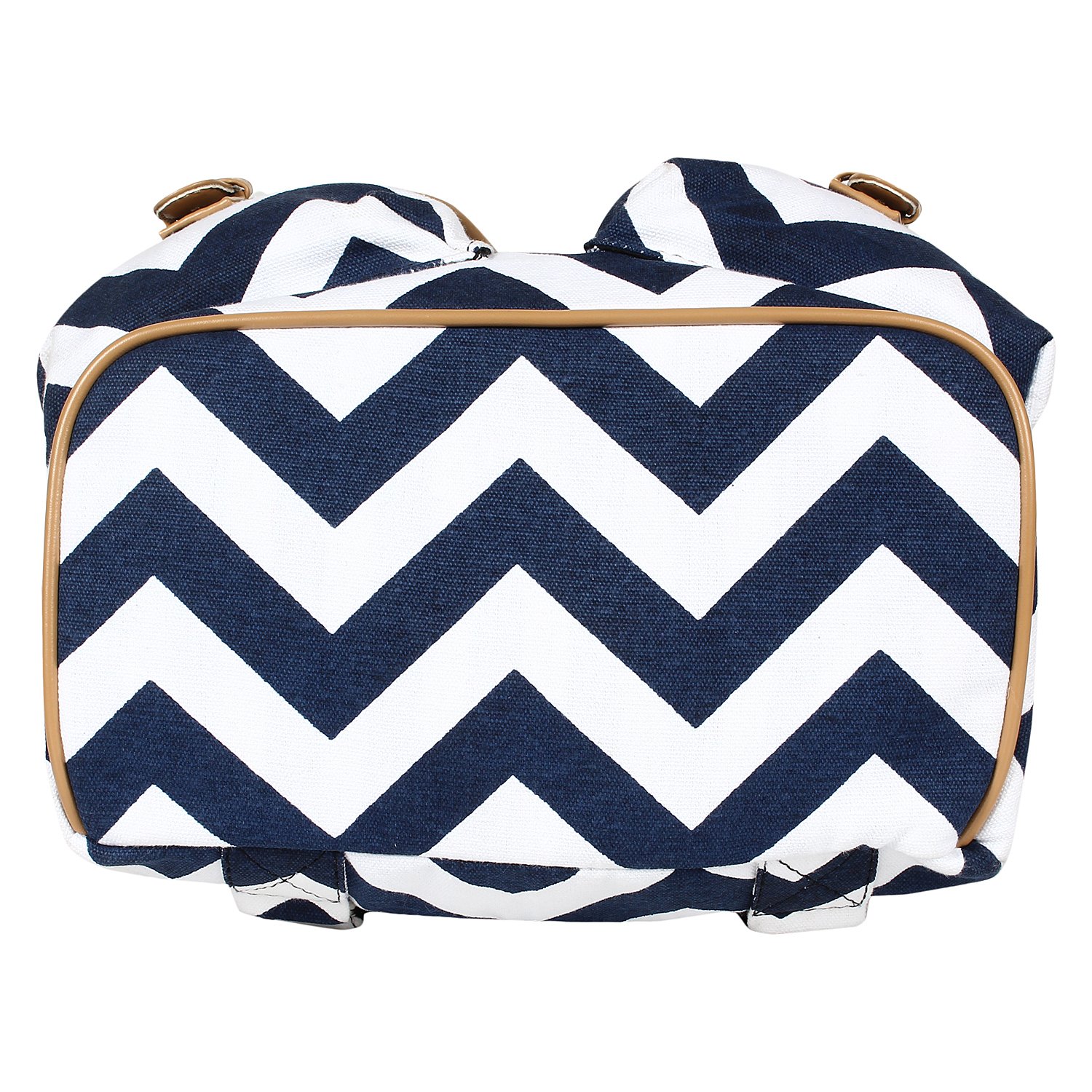 lychee bags women's blue, white canvas lacey backpack