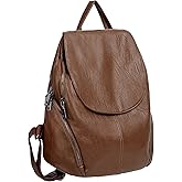UTO Backpack Purse for Women Vegan Leather Ladies Travel Rucksack Shoulder Bag