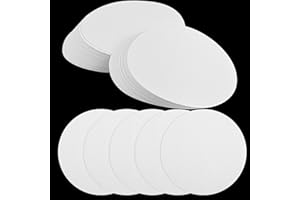LABLPSAI Qualitative Filter Paper Circles, 90mm/3.54 inch Diameter, 15-20μm (15-20 Micron) Pore Size, Medium Filtration Speed, 100Pcs