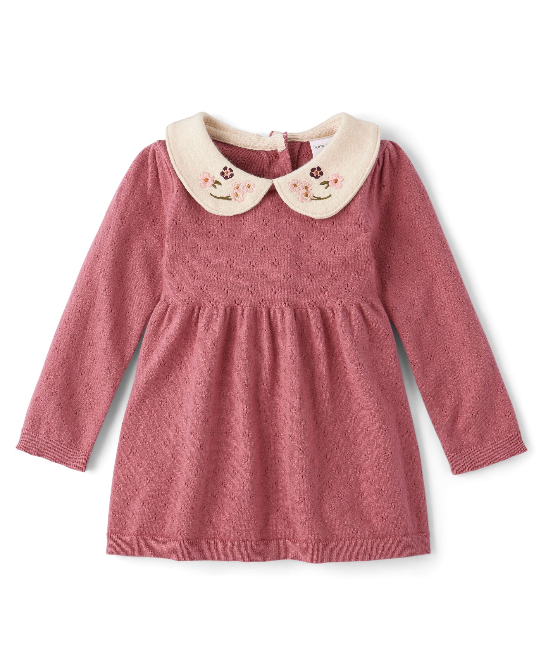 Photo 1 of **USED - MINOR DAMAGE**
Gymboree,Baby Girl,and Newborn Long Sleeve Sweater Dress,Apple Blossom,18 Months,24 Months