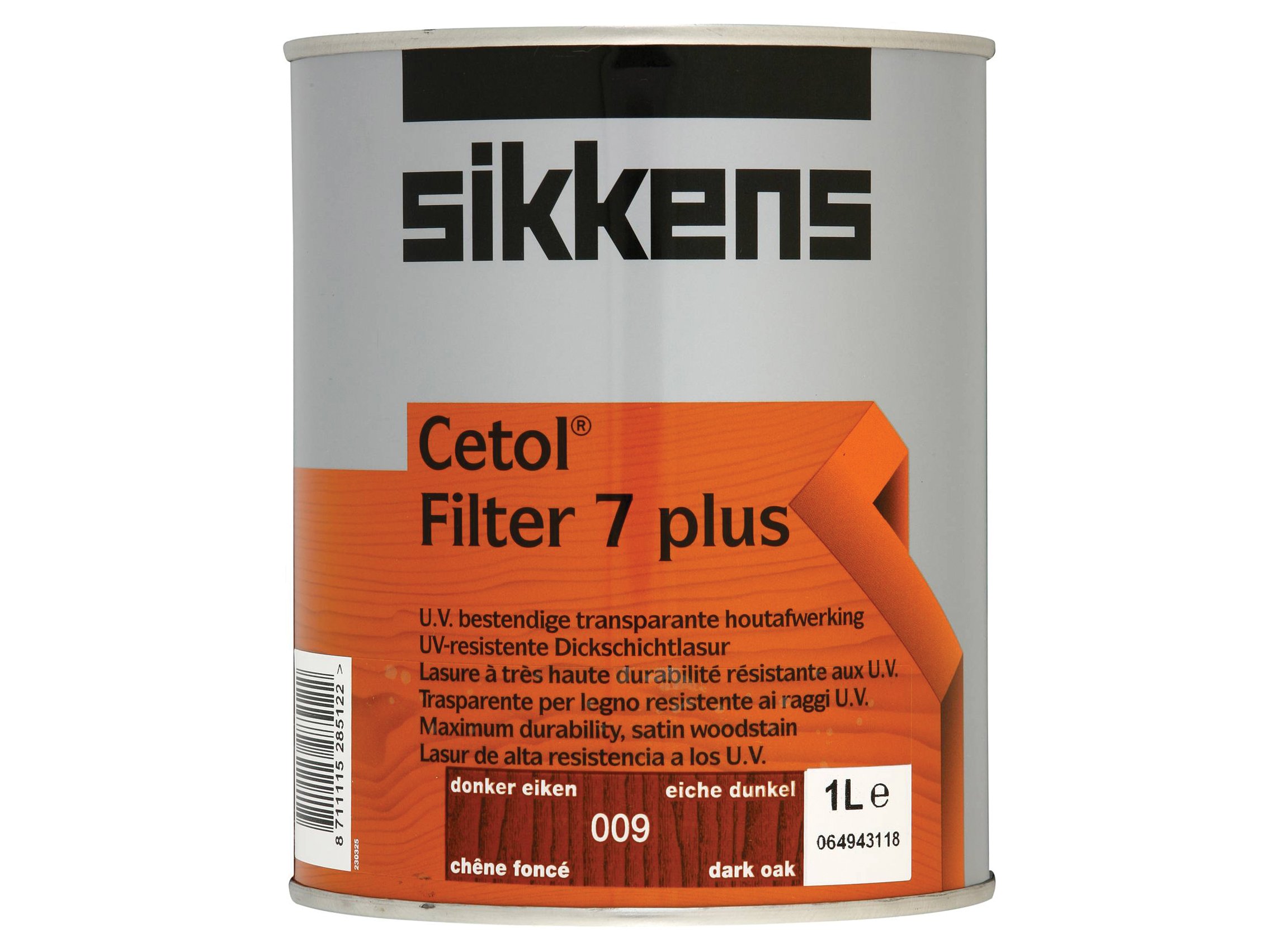 Sikkens SIKCF7PDO 1L Cetol Filter 7-Plus Translucent Woodstain Dark Oak