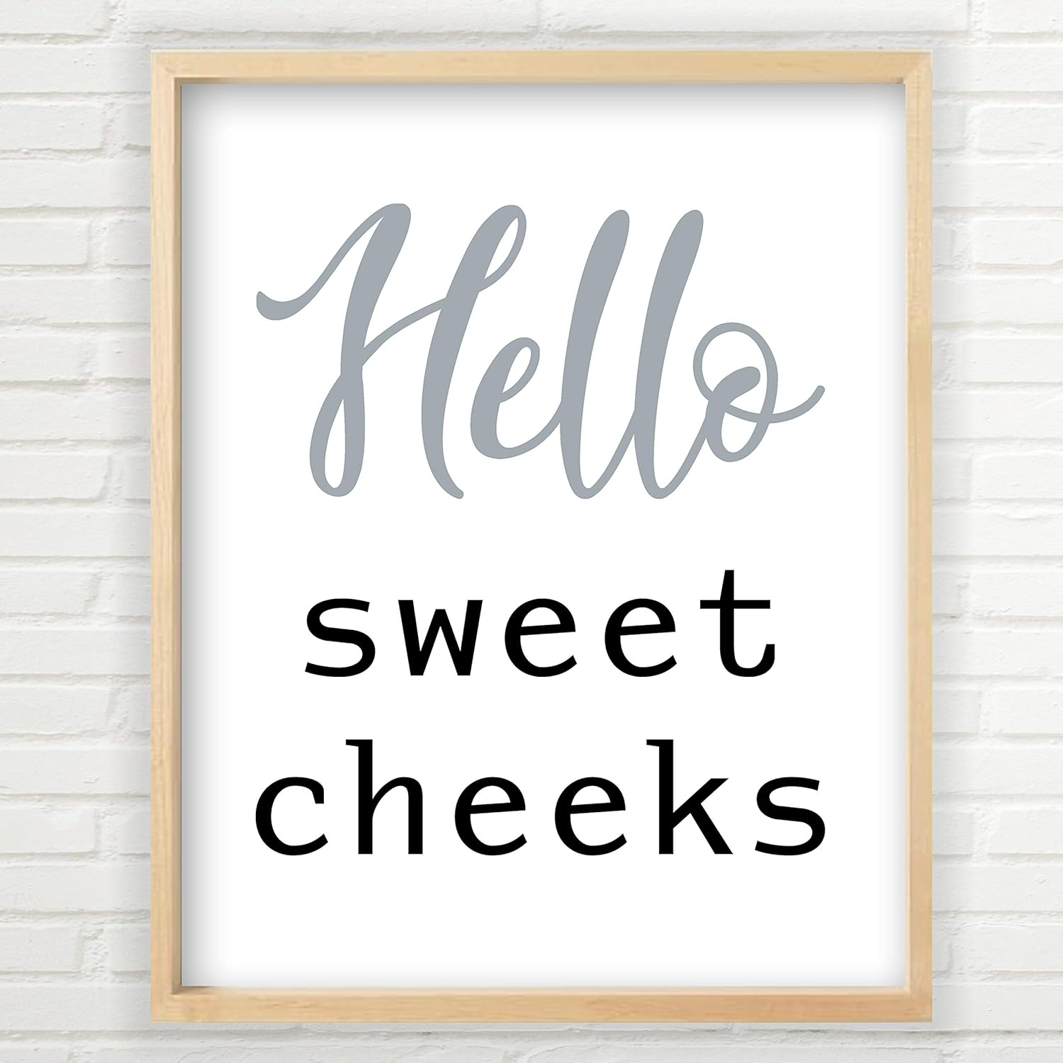 Amazon Com Hello Sweet Cheeks Bathroom Sign Unframed Print Multiple Sizes Hello Sweet Cheeks Bathroom Decor Bathroom Humor Decor Sign Hello Sweet Cheeks Sign Handmade