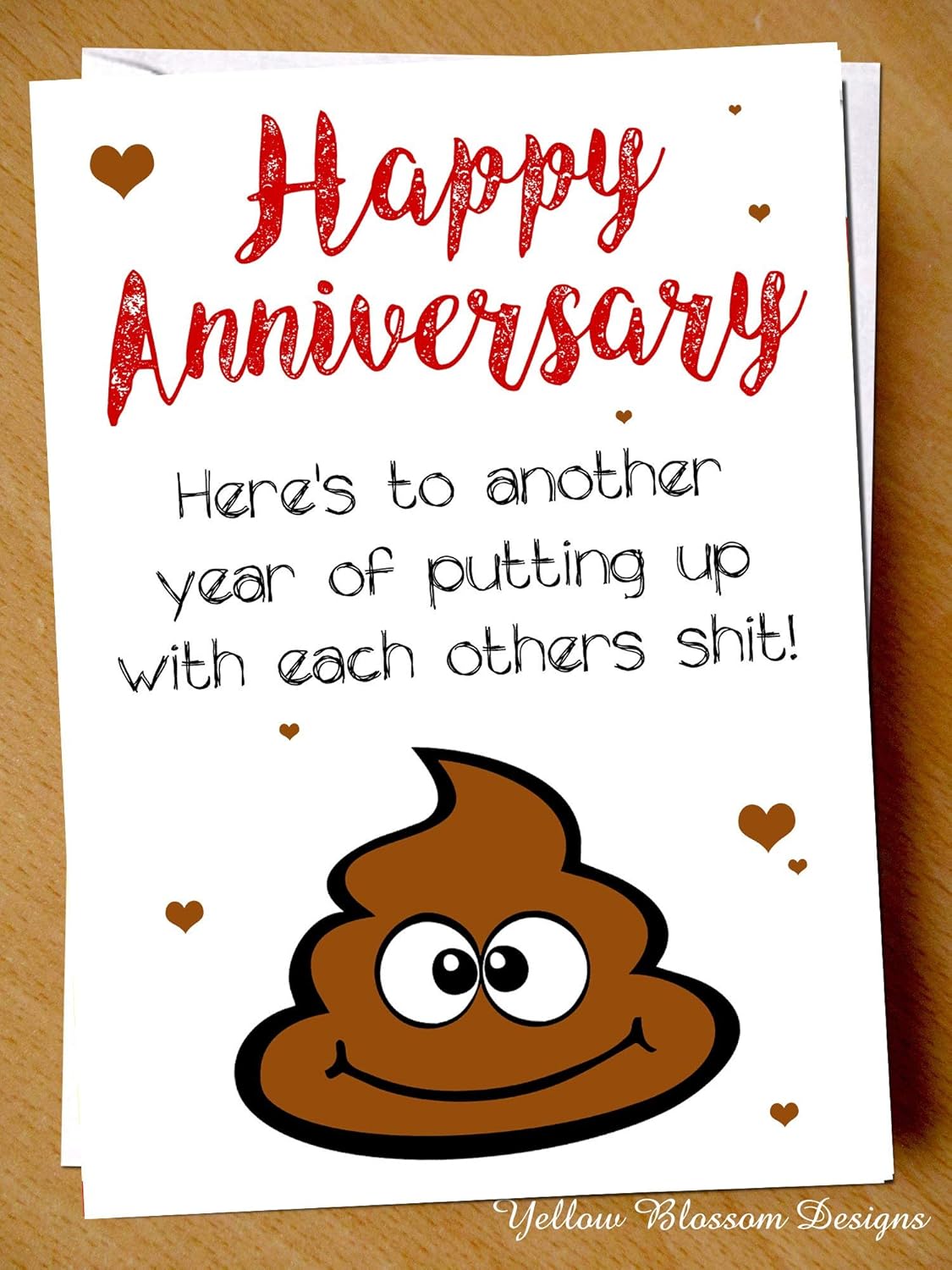 Funny Rude Happy Anniversary Card Hilarious Comical Banter Cheeky Husband Wife Couple Love Lover Boyfriend Girlfriend Quirky Sarcastic Awkward Alternative For Him For Her Amazon Co Uk Handmade