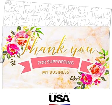 business card size thank you cards