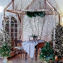 KNONEW 203FT Outdoor Christmas Fairy Lights Plug