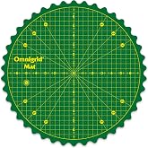 Omnigrid 360 Rotating Self-Healing Cutting Mat, 14 Inch | Precision Fabric Cutting Mat with Durable Surface for Quilting, Sewing &amp; Crafts