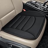 BOPUOVRE Memory Foam Car Seat Cushion with Breathable Fabric & Non-Slip Gel, Universal Fit for Car Truck Office Home 19.6x18x1.2 Black