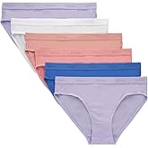 Hanes girls Originals Supersoft Bikini Underwear, Modal Rib Panties for Girls, 6-pack