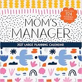 TF Publishing 2027 Mom's Manager Wall Calendar - 12 x 12 inches | Premium Matte Paper, Vertical Monthly Wall Calendar 2027 with Large Grids for Appointments and Scheduling