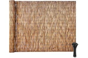 VEVOR Natural Reed Fencing, 4 ft x 16.4 ft, Decorative Natural Reed Fencing Roll, Decorative Fence for Backyard Divider, Priv