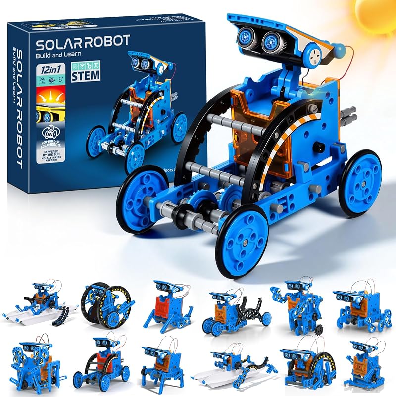 OMWay 12-in-1 Solar Robot Kit STEM Educational Toys 8-12 Kids