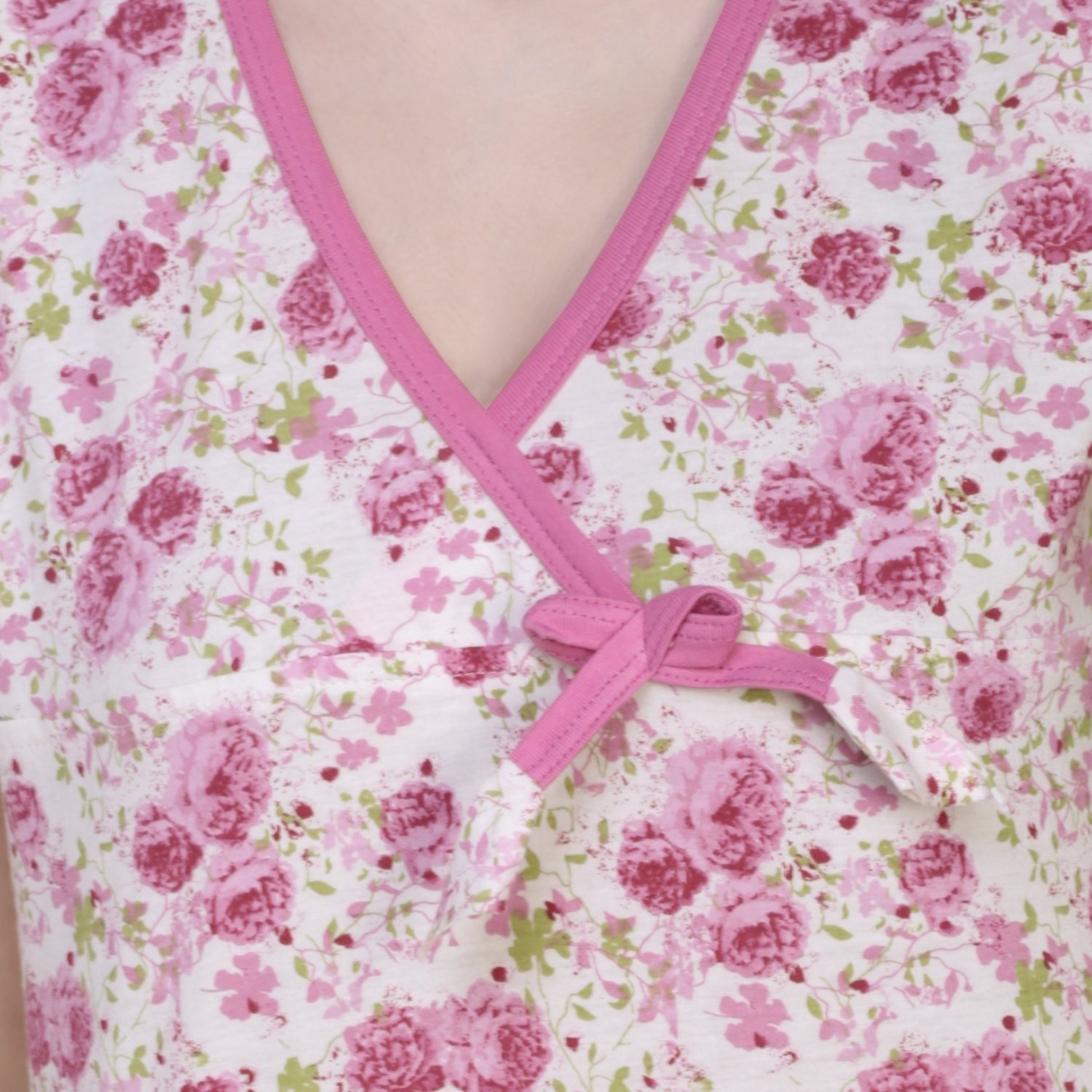 claura floral print cotton capri-top