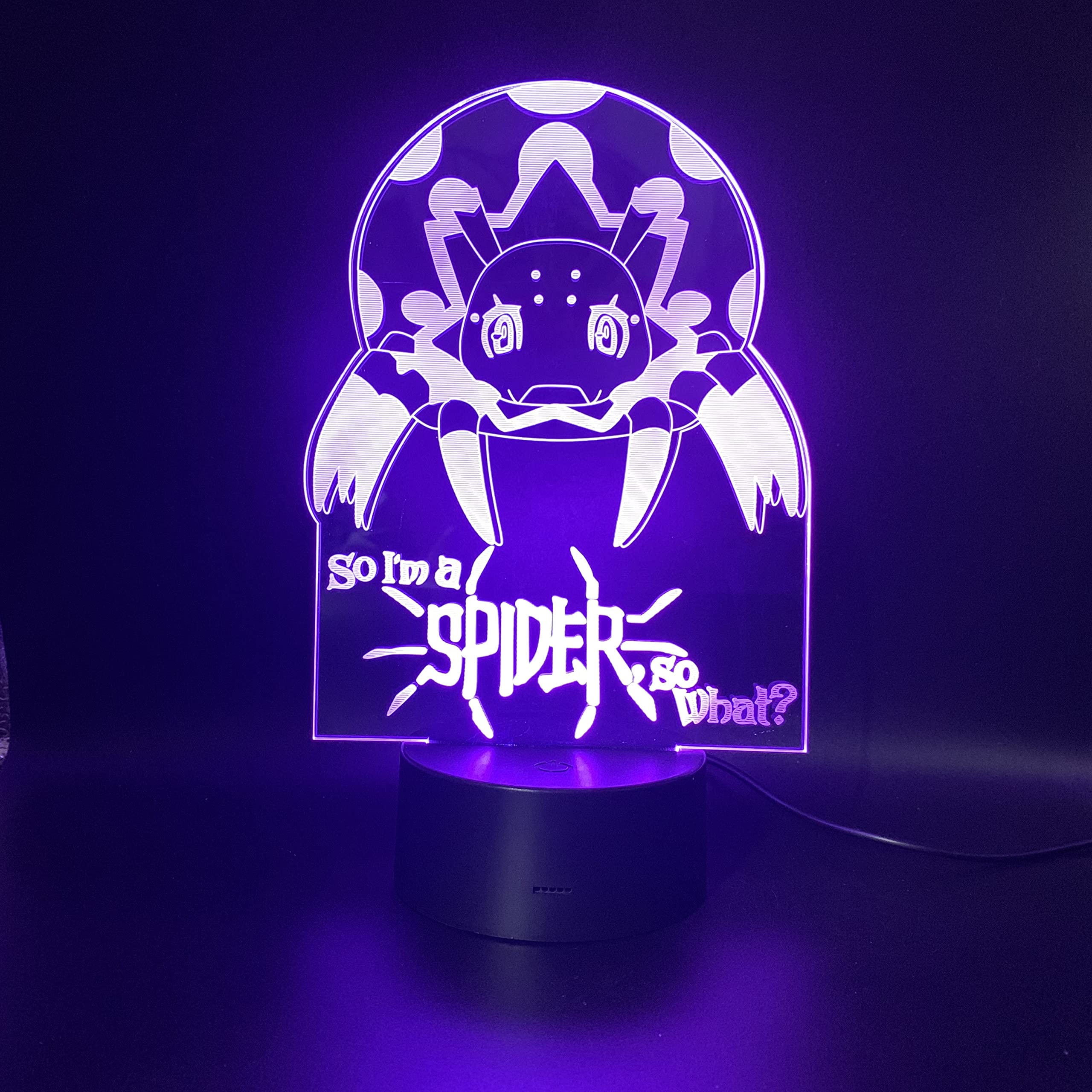 Wolostore Anime Manga Kumoko So I'm a Spider, So What? Color Changing USB Night Light and Decoration