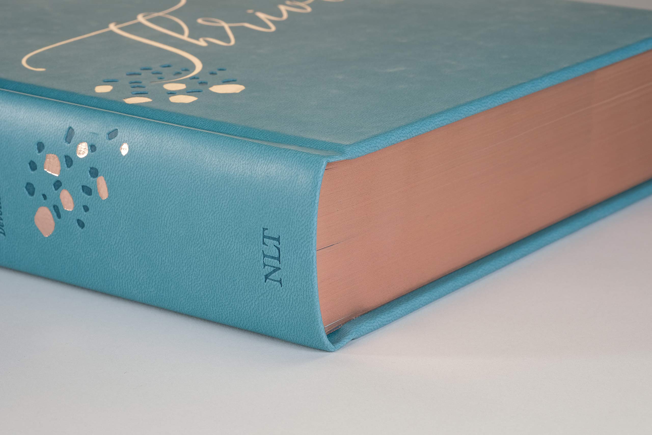 NLT THRIVE Creative Journaling Devotional Bible (Hardcover LeatherLike, Teal Blue with Rose Gold) NLT THRIVE Creative Journaling Devotional Bible (Hardcover LeatherLike, Teal Blue with Rose Gold) Imitation Leather