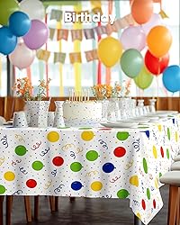 Pureegg Plastic Table Cloth Disposable 10 Pack, 54