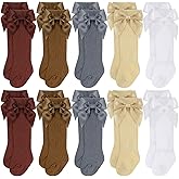 Mepase 10 Pairs Long Preemie Socks Premature Newborn Baby Knee High Cotton Socks for Girls Boys Infant Toddler