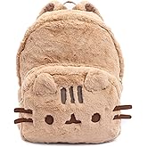 Pusheen Backpack Fur 3D Cat Beige Fluffy Rucksack 13.5"
