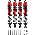 GDOOL Front Rear RC Shock Absorber, 4-Pack Shock Absorber Damper 108004 108mm Oil Adjustable Alloy Aluminum Shock for 1:10 HSP, Volcano EXP/Pro Volcano S30 Truck Upgraded Hop-up Parts